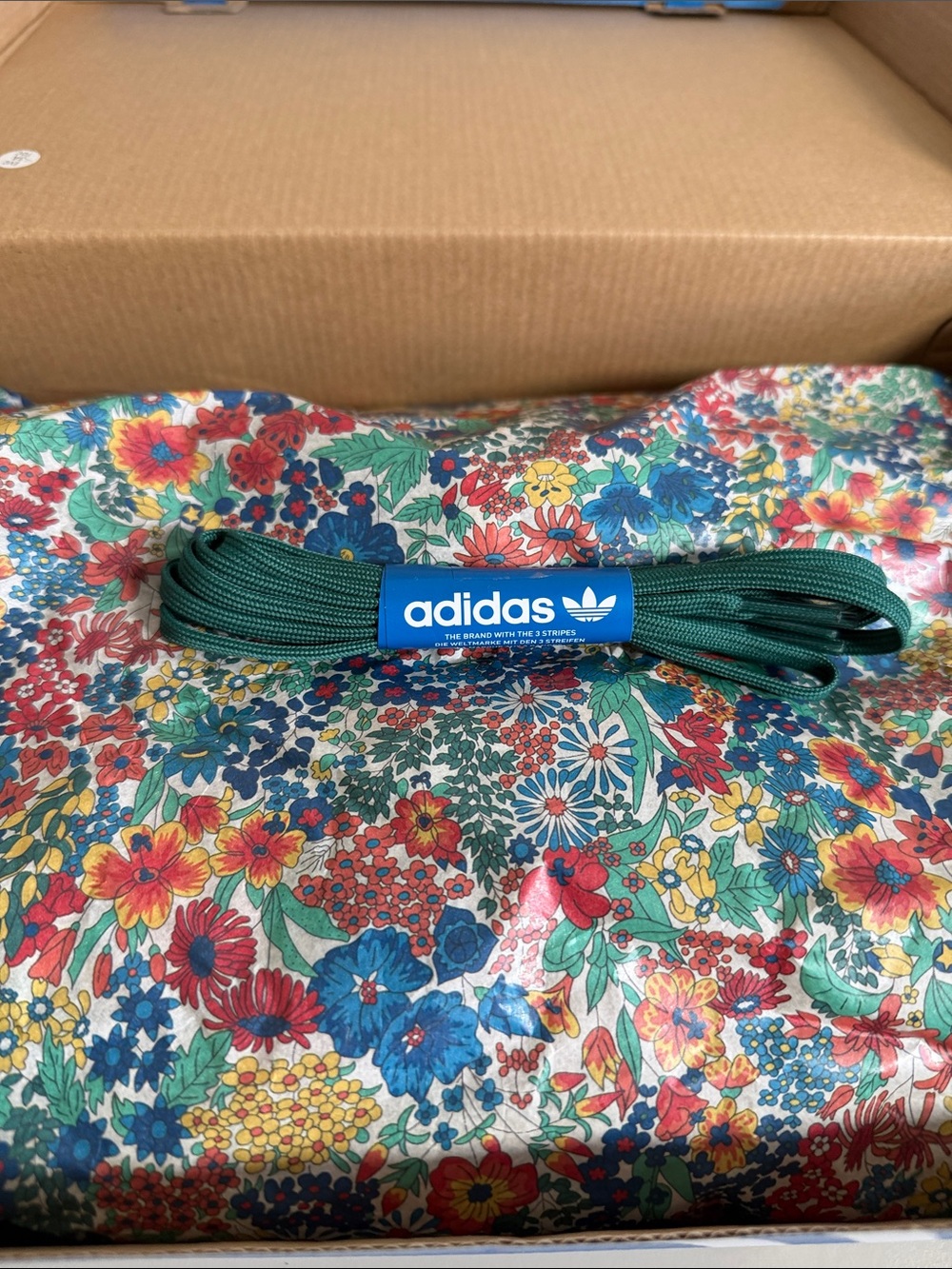 Adidas Originals X Liberty London SL72 Wmns 9 Floral Green Sneakers JH7226 - Picture 9 of 11